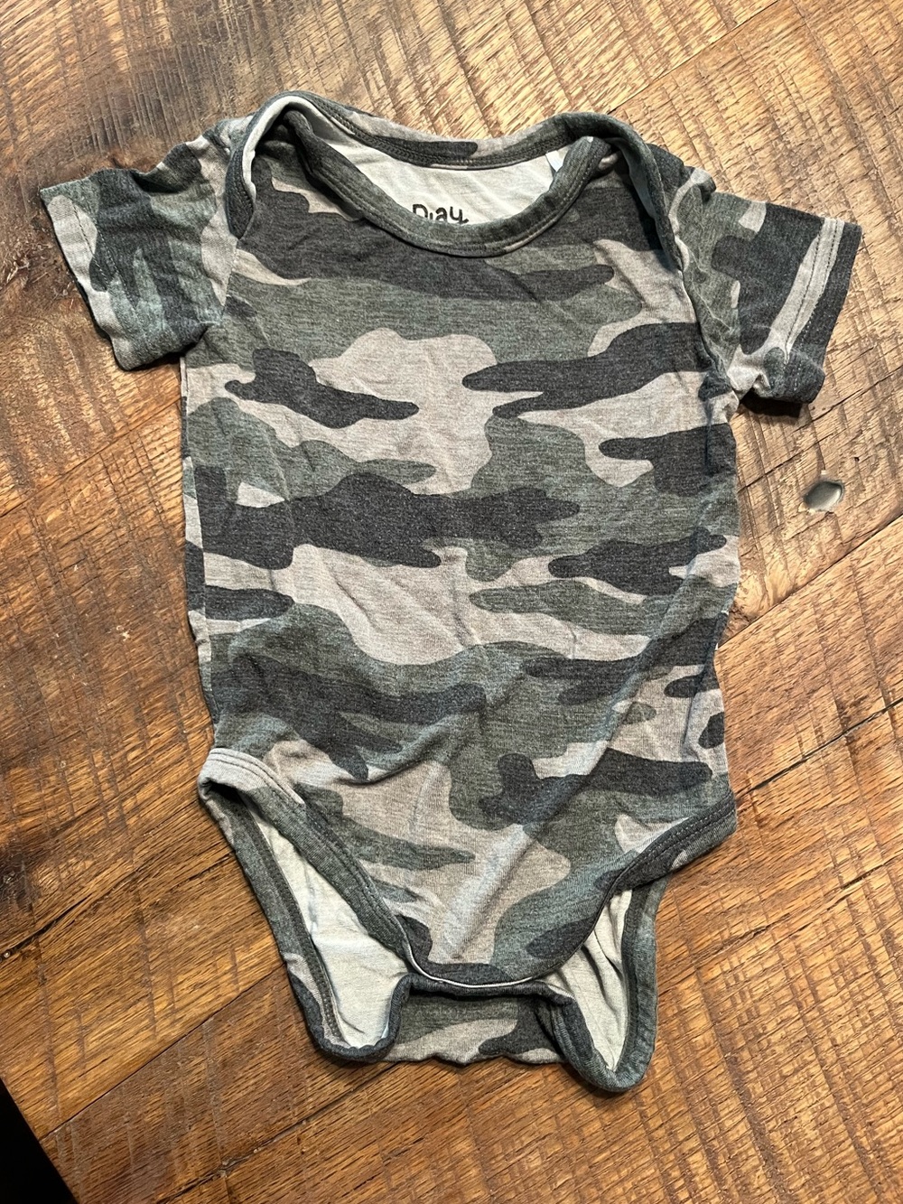Little Sleepies bamboo Camouflage Short-Sleeve Baby One-Piece Bodysuit